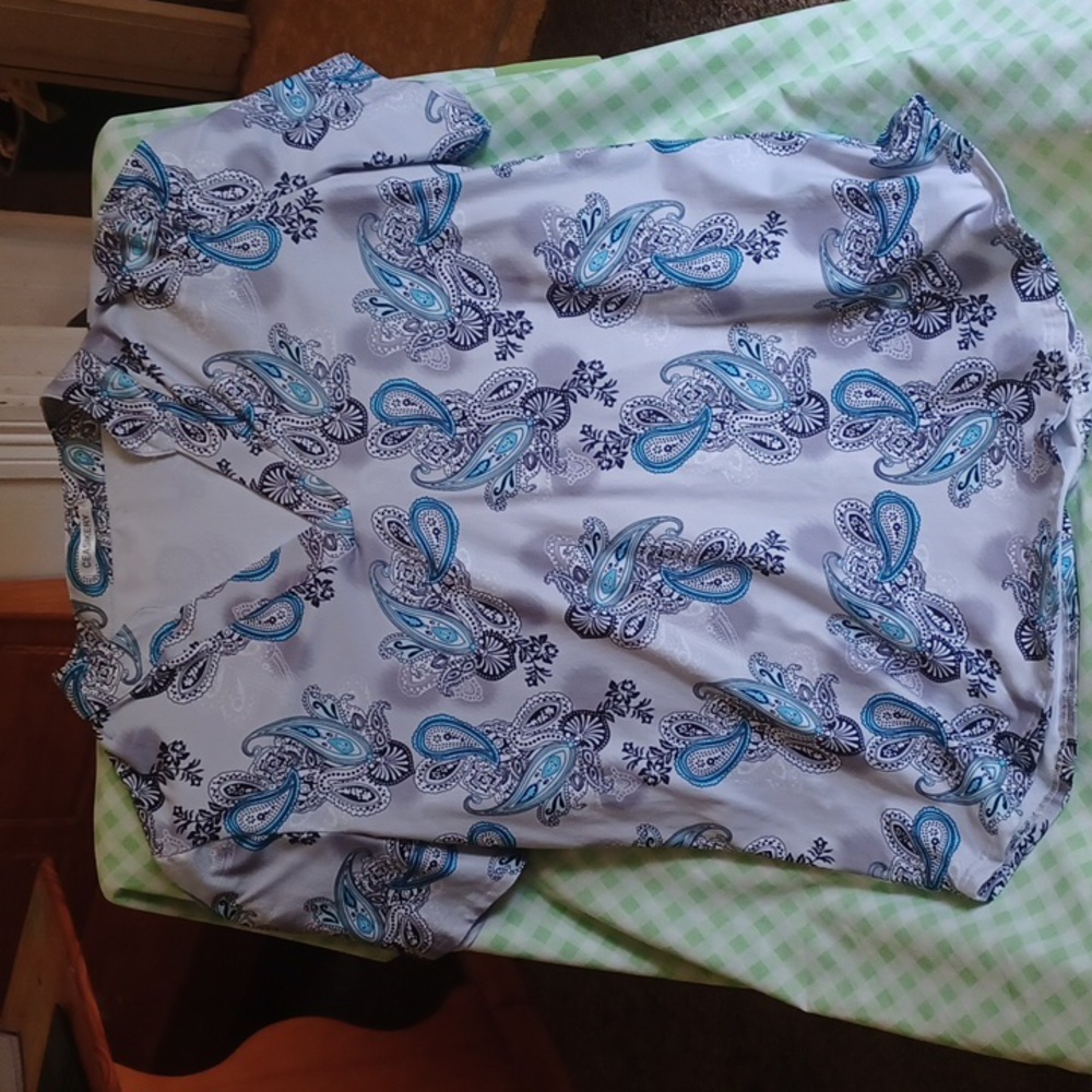 Ceasikery , size 2xl , white blue black gray